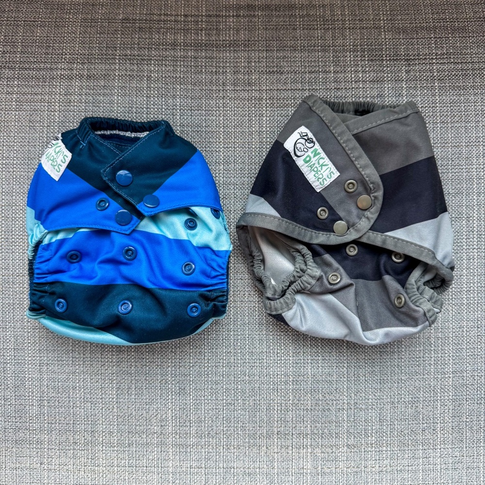 2 Nicki's Diapers - Cover and All-in-Two - Cloth Diapers